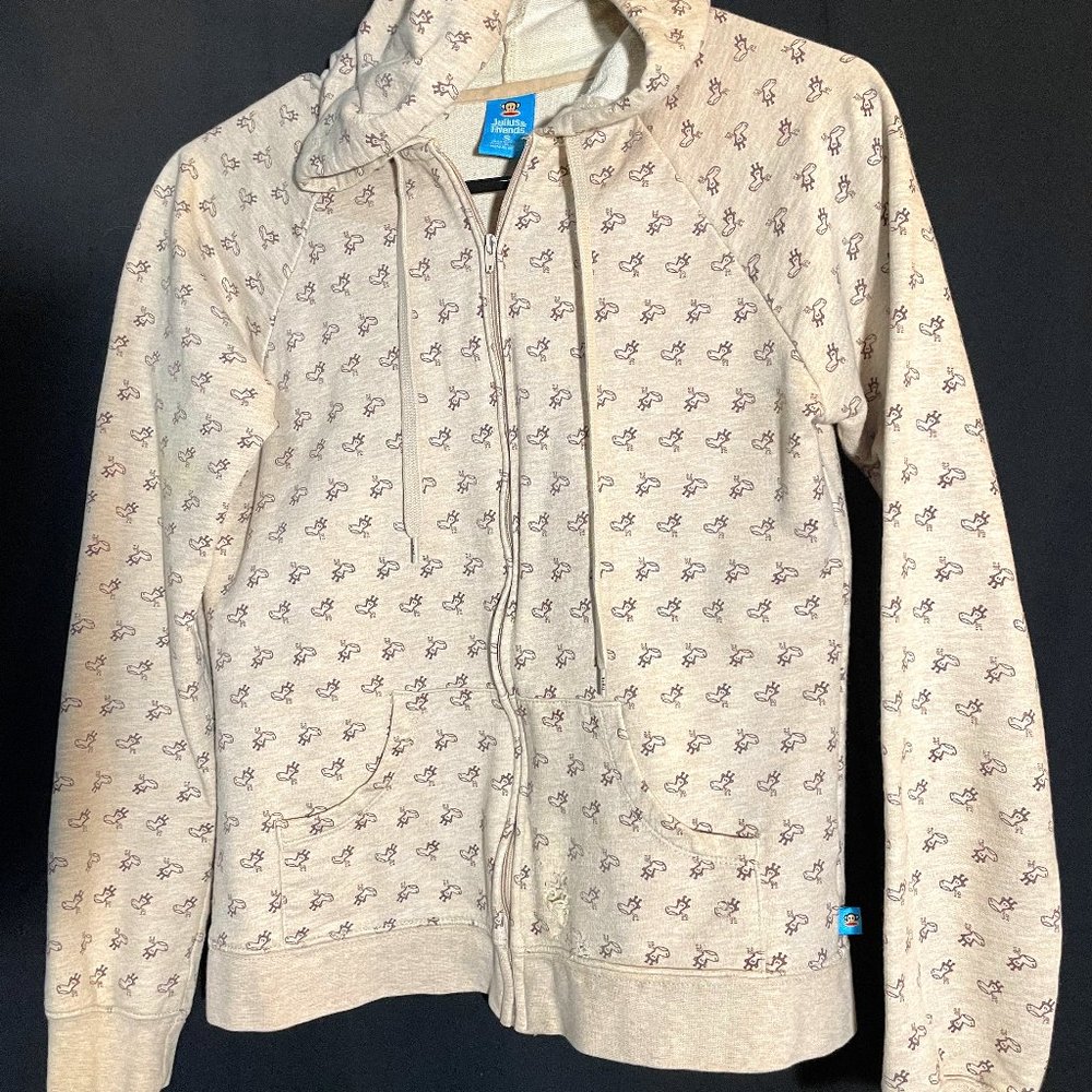 Juniors Paul Frank Zip Up Hoodie Size: Small